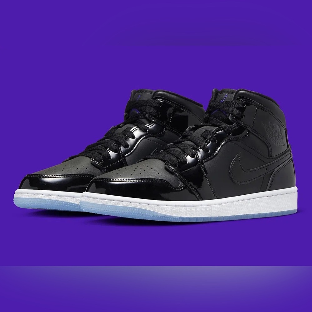 Air Jordan 1 Mid Space Jam black concord white  DV1308-004 size 8 - 13 mens - Picture 12 of 13